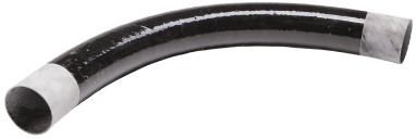 Black wp fiberglass elbow electrical conduit fitting