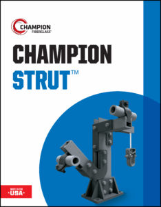 Champion Fiberglass strut catalog cover industrial support structure