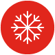 WP icons cold white snowflake symbol red circle