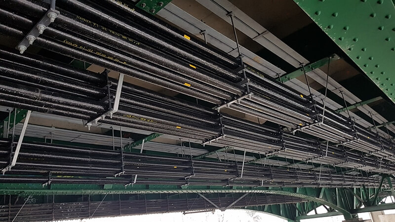 RTRC fiberglass conduit installation example