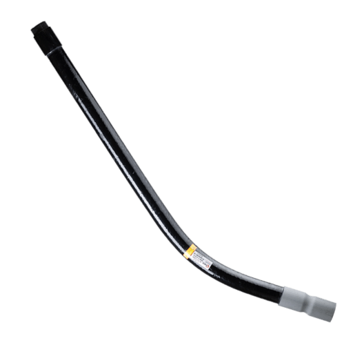 Black fiberglass UtilityRiserVertical electrical conduit bend unique